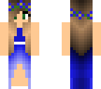 blue dress