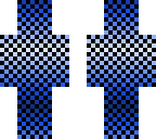 blue ombre checker board