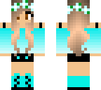 blue ombre girl