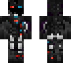 blue red cyborg