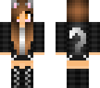 cute brunette cat girl