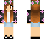 cute girl flower brown hair
