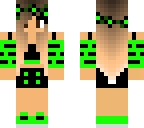 cute green flowergirl