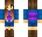 frisk with brown eyes