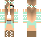 green beach girl