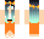 overtherainboz's skin with a orange dress