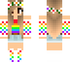 rainbow flower girl
