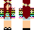 red hair girl with flower crown