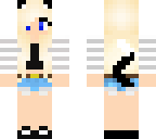 summer cat girl