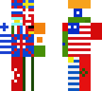 the flags