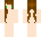 brown hair template pigtail