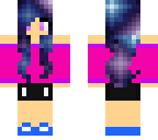 galaxy hair girl