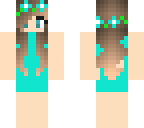 girl in the blue dress