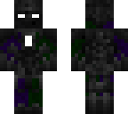 purple and green robot
