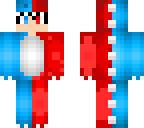 red and blue dinosaur