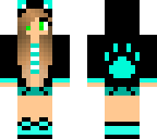 teal wolf girl