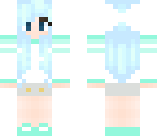 blue anime bow