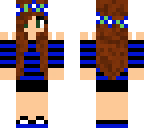 blue flower girl