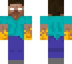 herobrine with fire