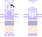 purple anime bow