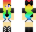 rainbow hair chic