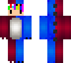 rainbow hair double colour skin chibi
