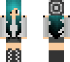 aqua goth girl