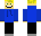 blue hoodie