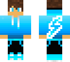 cool blue electricity boy