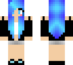 cute blue hair girl