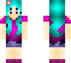 cute blue hair girl