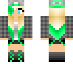 cute green girl