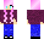 cute pink haired girl