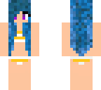cyan bikini girl