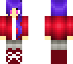dark blue haired girl