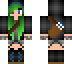 girl warrior green