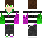 green and purple fire boy