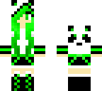 green panda girl edit