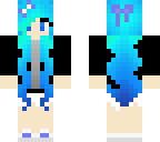 long blue ombre hair