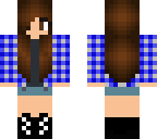 plaid brown hair