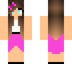 purple beach girl