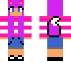 purple fox or wolf girl