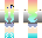 rainbow haired girl