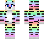 tiger girl rainbow