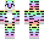 tiger girl rainbow