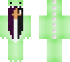 2 toned hair green dinosaur