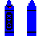 blue crayon