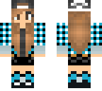 blue flannel girl