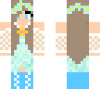 blue flower girl