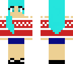 blue haired girl